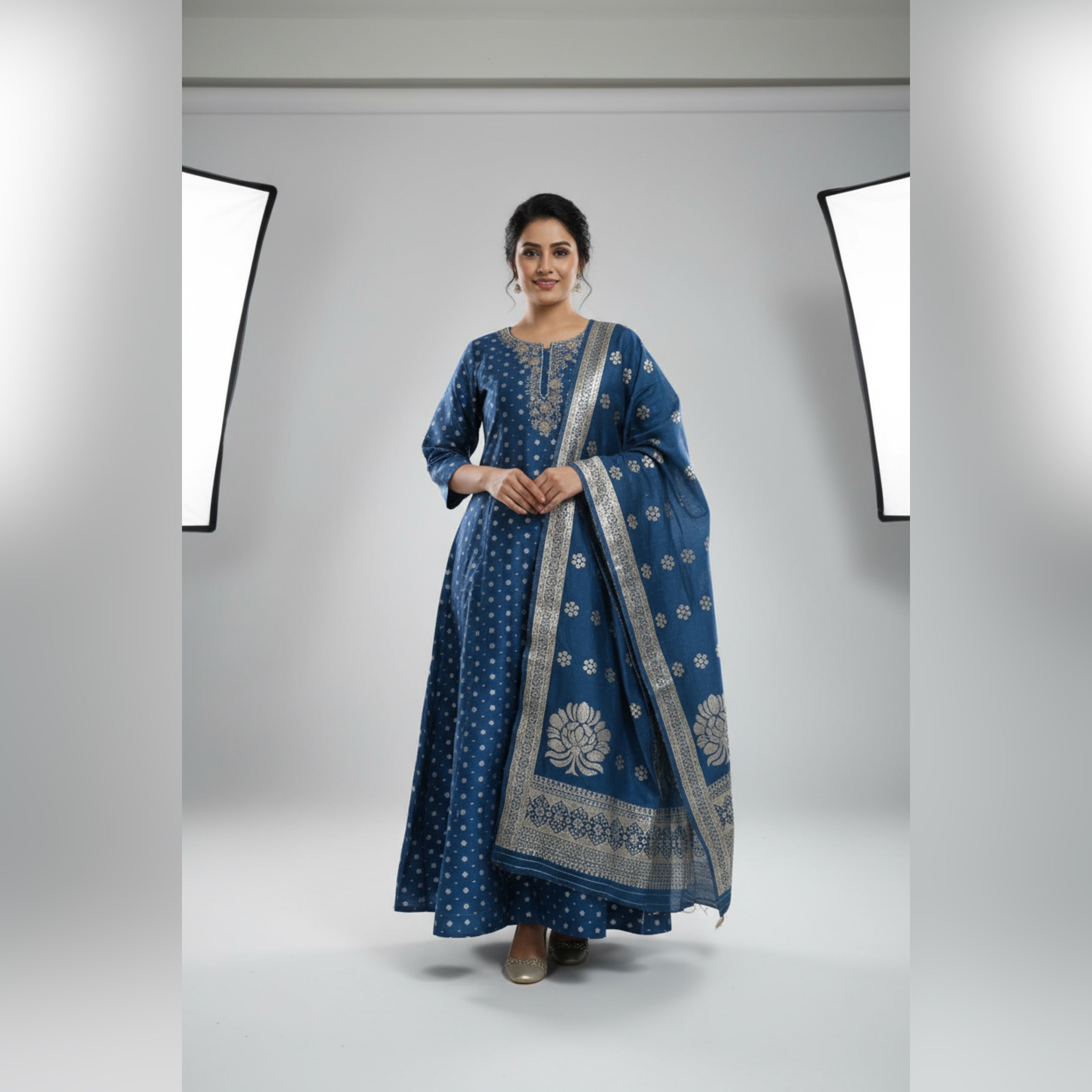 VPPA Women grand kurta & Pant with grand dupatta, 3 piece set kurtha