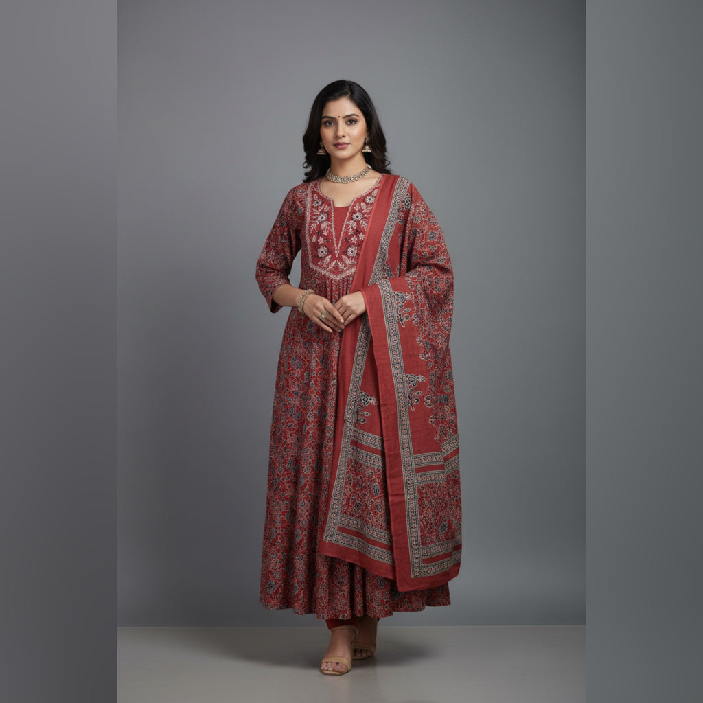 VPPA Women kurta with pant & dhupatta, 3 piece set kurta