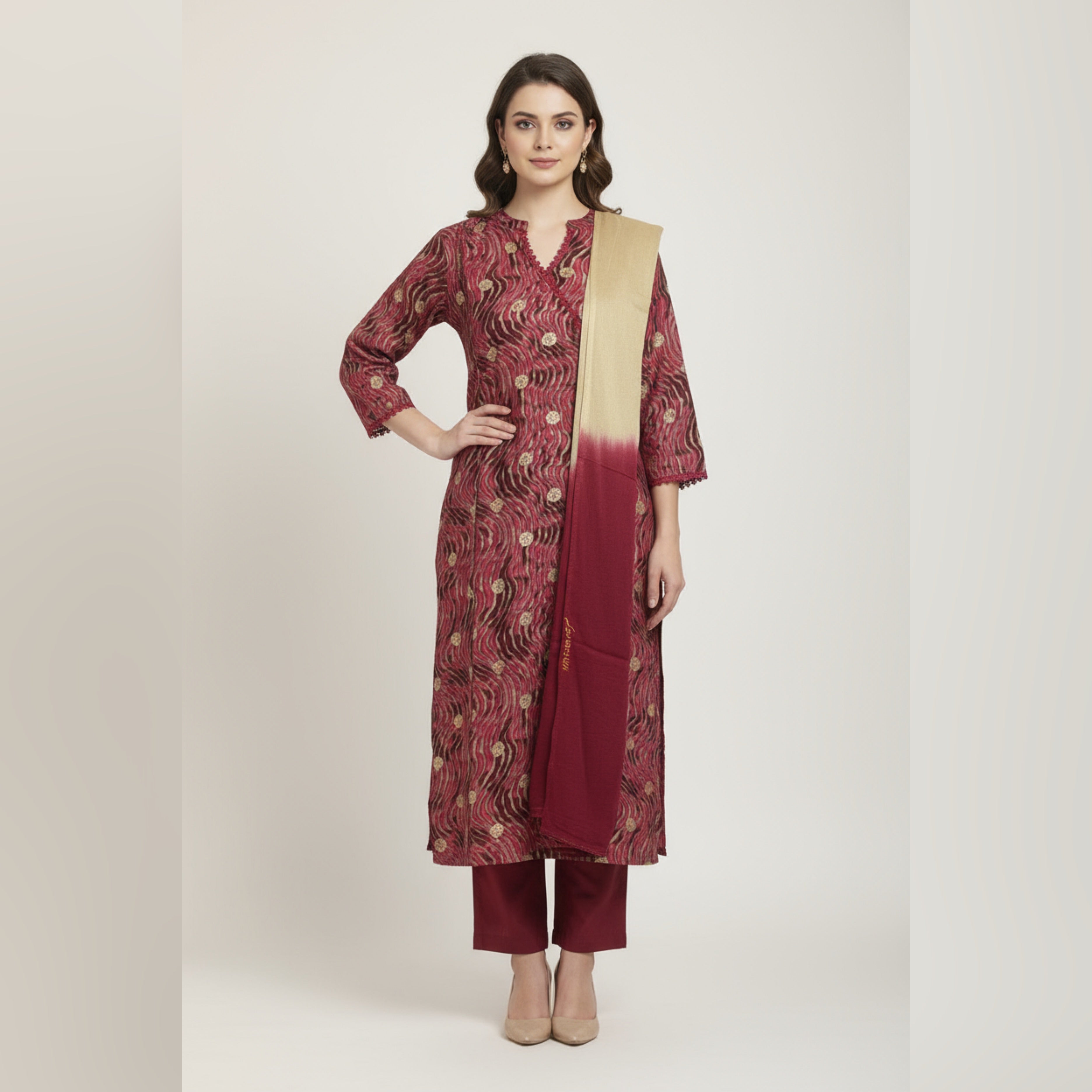 VPPA Women kurta & Pant set with Dupatta