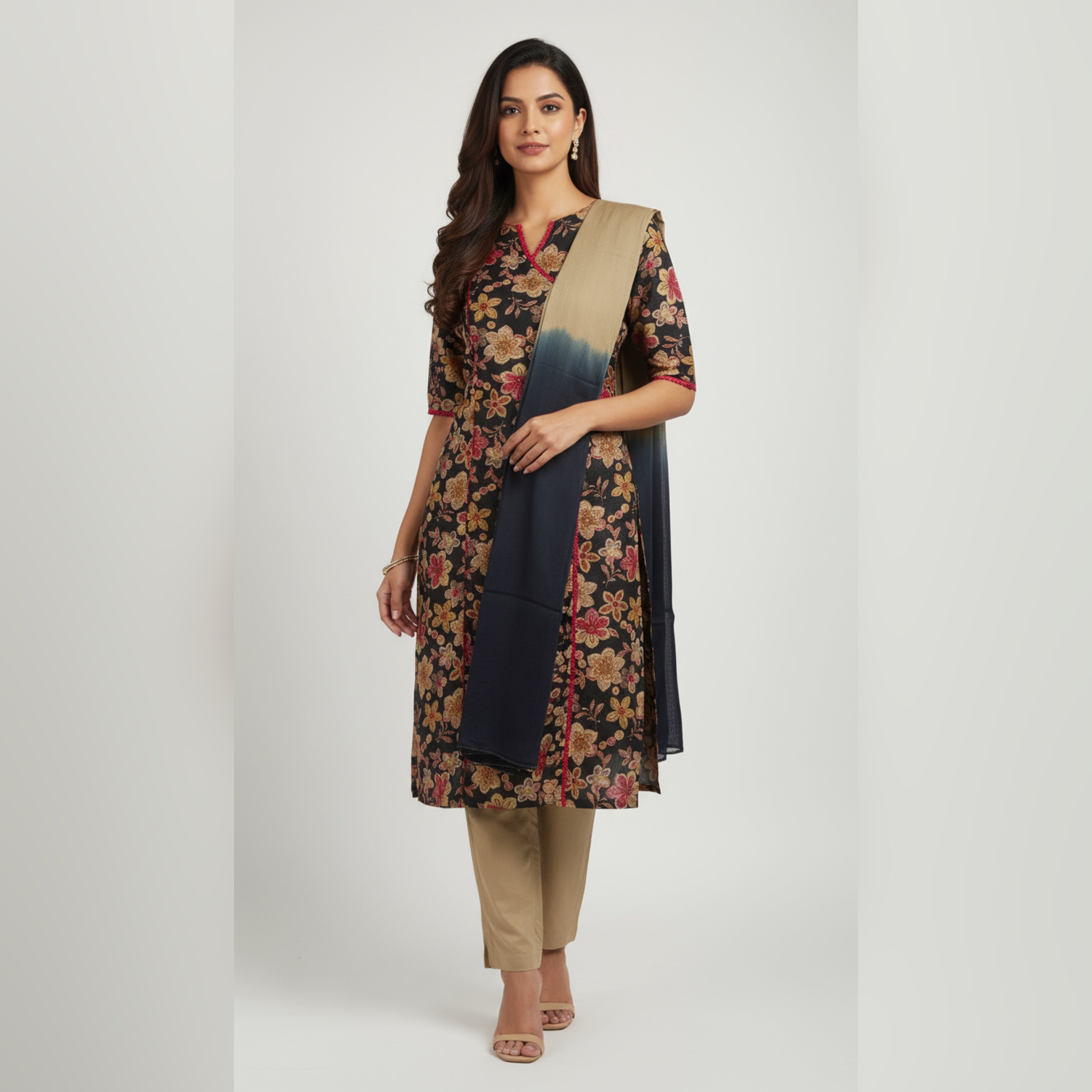 VPPA Women kurta & Pant set with Dupatta