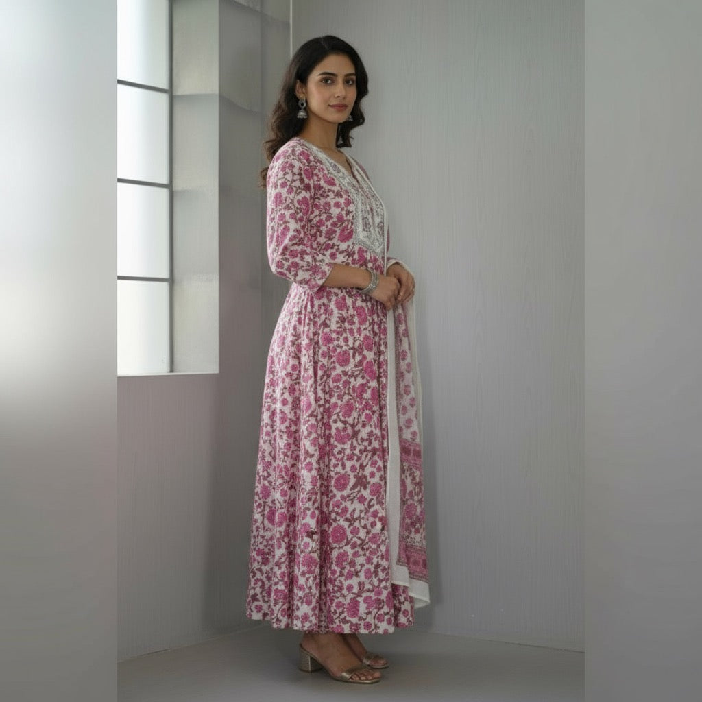 VPPA Women kurta with pant & dhupatta, 3 piece set kurta