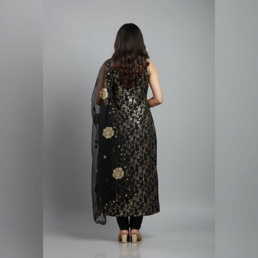 VPPA Women kurta with pant & grand dhupatta, 3 piece set kurta