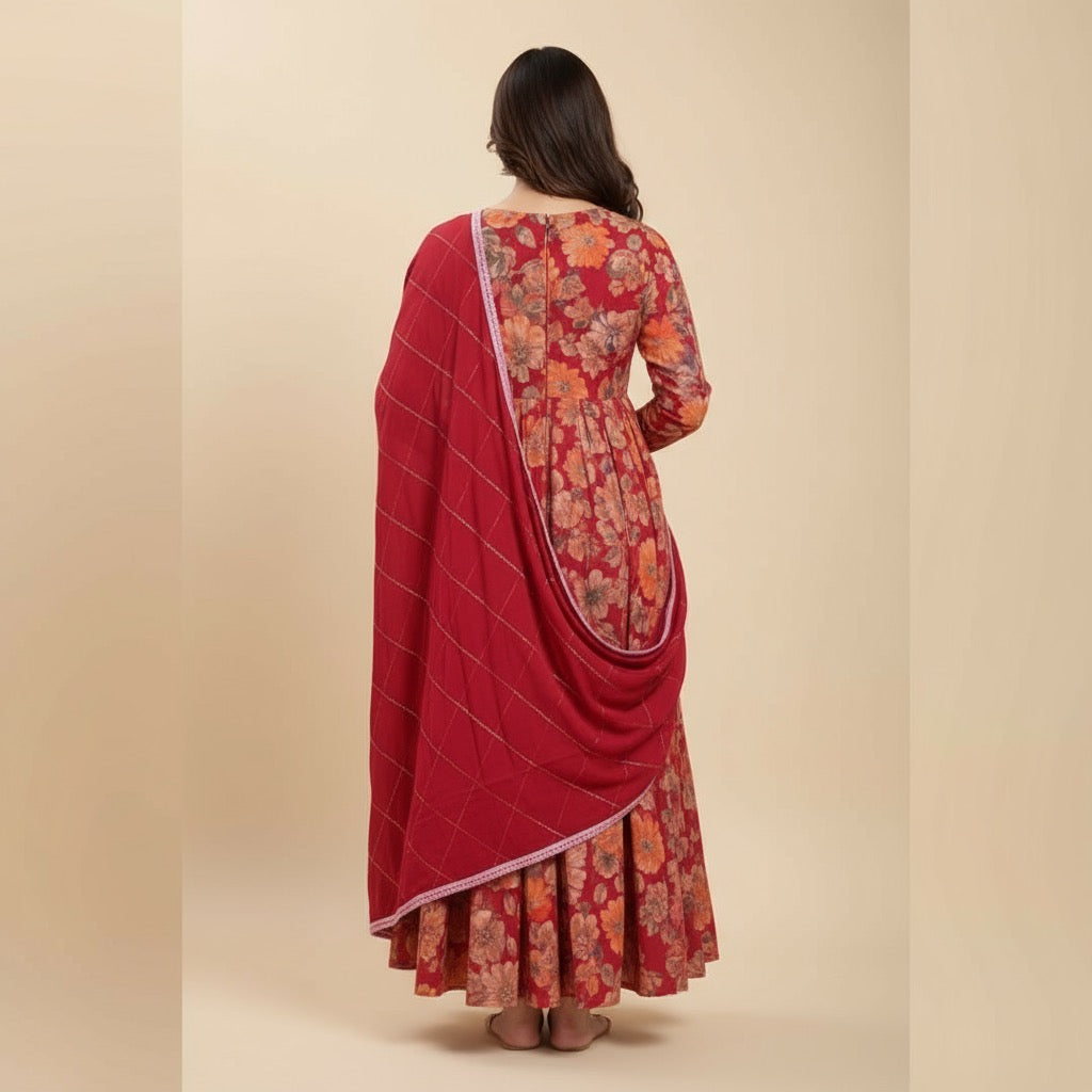 VPPA Women grand kurta & Pant with grand dupatta, 3 piece set kurtha