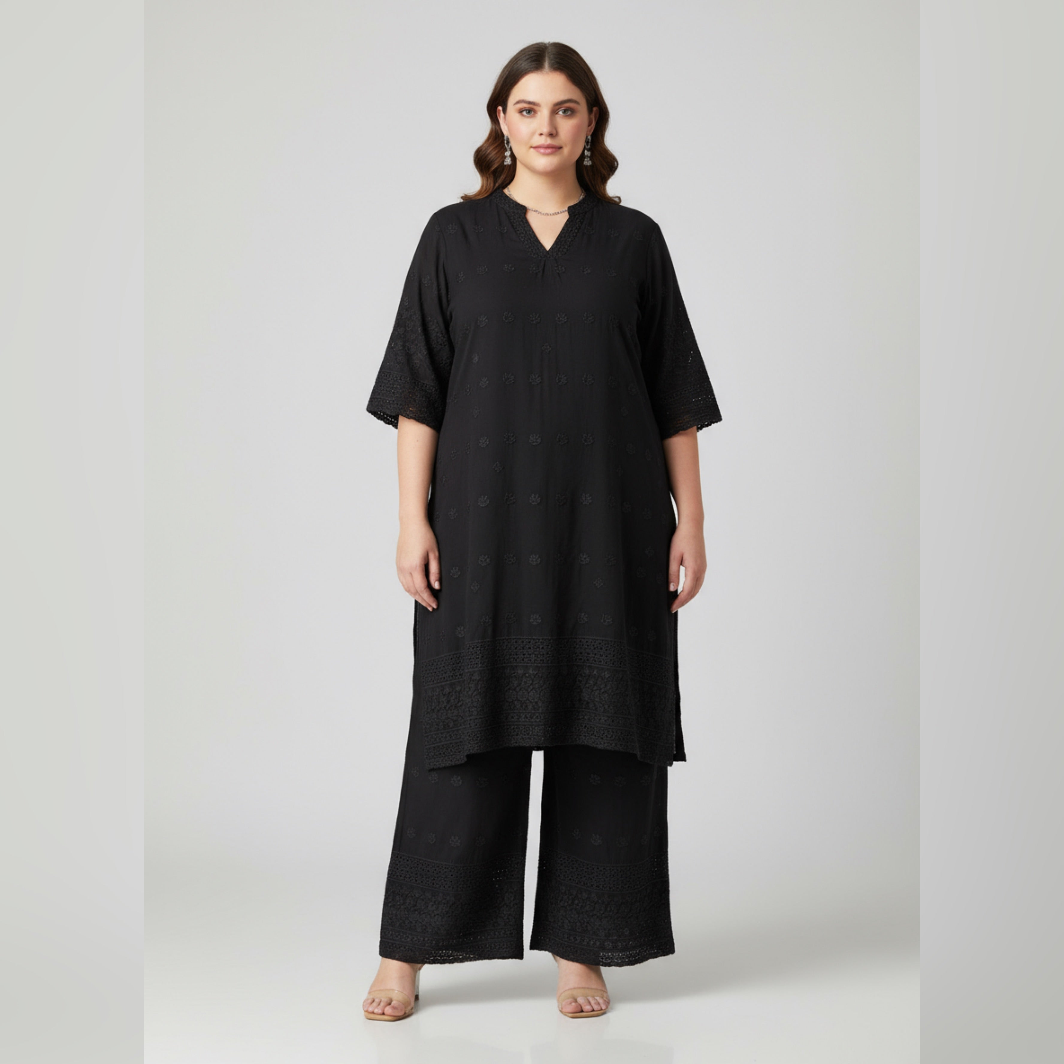 VPPA Women Black kurta & Pant