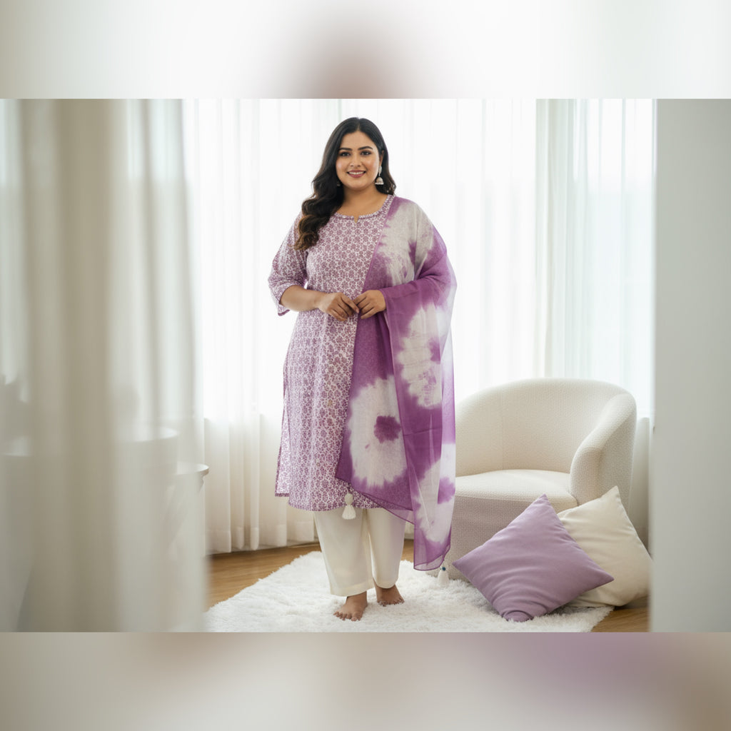 VPPA Women kurta & Pant set with Dupatta